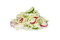 Салат из редиса, капусты и огурцов